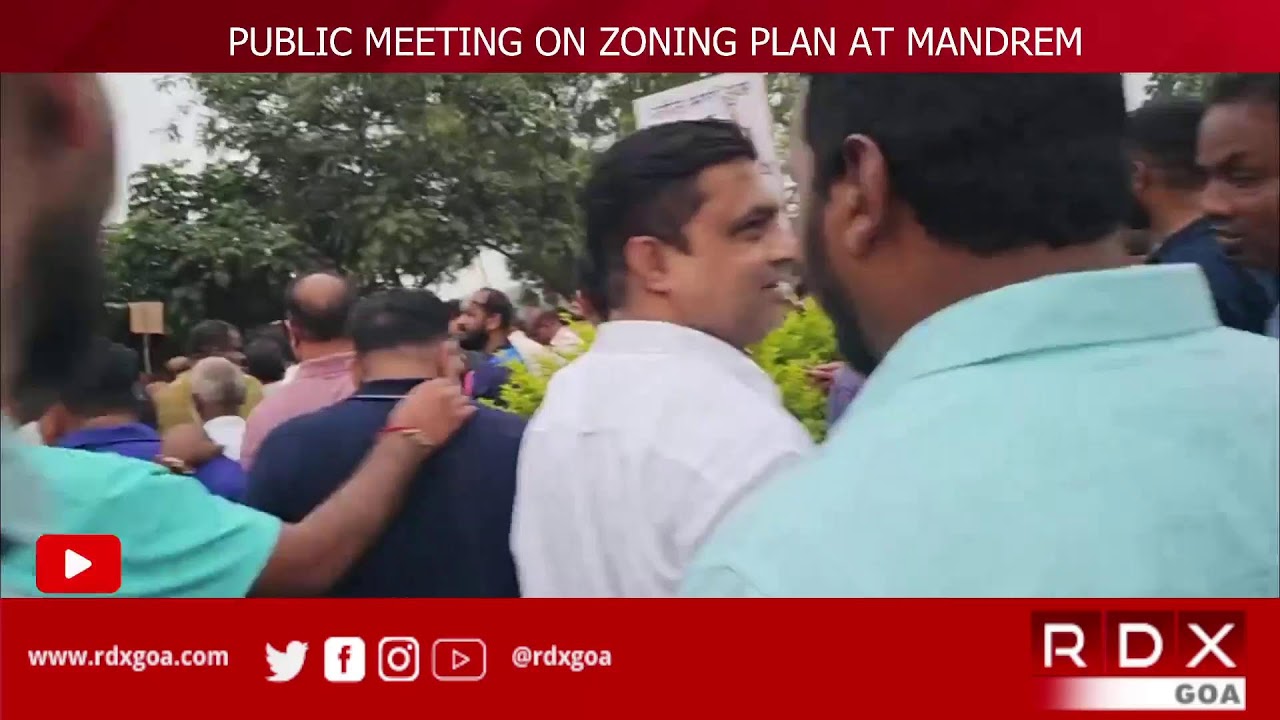 Public Meeting By MLA Jit Arolkar On Zoning Plan At Mandrem RDX Goa