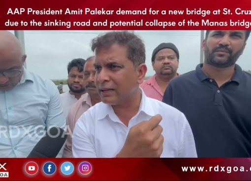 AAP President Amit Palekar demand for a new bridge at St. Cruz