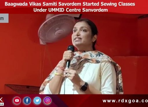Baagwada Vikas Samiti Savordem Started Sewing Classes Under UMMID Centre Sanvordem