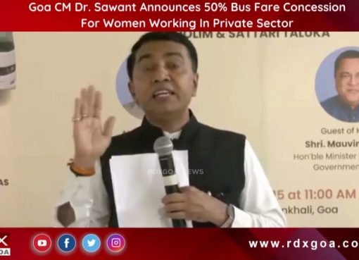 Goa CM Dr. Sawant Announces 50% Bus Fare Concession For Women Working In Private Sector