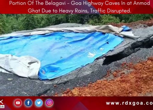 Belagavi-Goa Highway Caves In at Anmod Ghat Due to Heavy Rains, Traffic Disrupted.