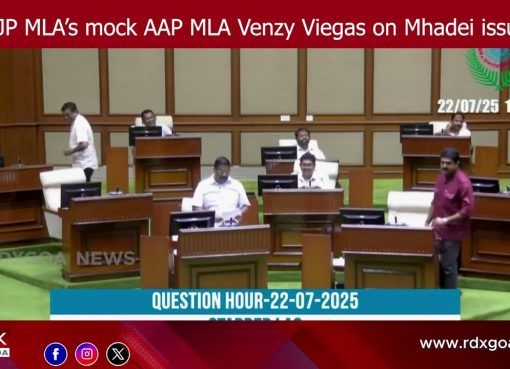 BJP MLA’s mock AAP MLA Venzy Viegas on Mhadei issue