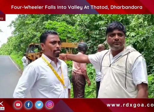 Four-Wheeler Falls Into Valley At Thatod, Dharbandora