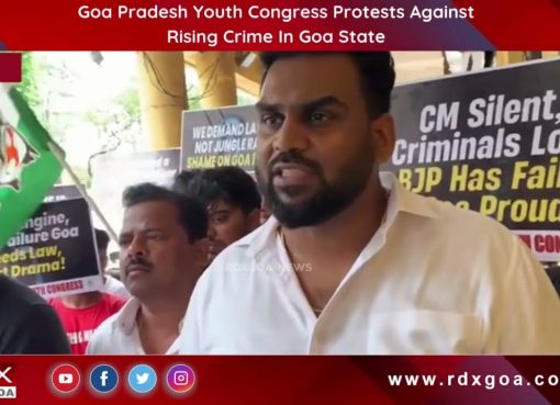 Goa Pradesh Youth Congress Protests Against Rising Crime In Goa State