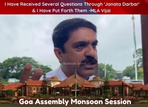 I Have Received Several Questions Through ‘Janata Darbar’ & I Have Put Forth Them -MLA Vijai