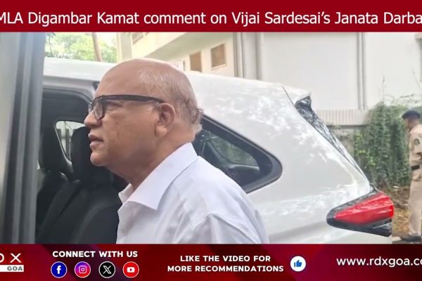 MLA Digambar Kamat’s comment on Vijay Sardesai’s Janata Darbar
