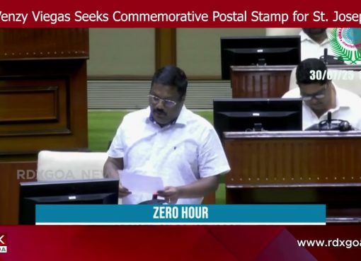 MLA Venzy Viegas Seeks Commemorative Postal Stamp for St. Joseph Vaz