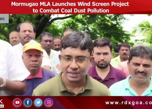 Mormugao MLA Launches Wind Screen Project to Combat Coal Dust Pollution