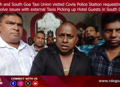 North & South Goa Taxi Union visited Covla Police Station requesting to resolve issues in South Goa