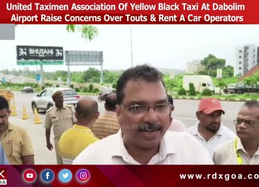 United Taximen Association Of Yellow Black Taxi At Dabolim Airport Met Police & RTO Officials