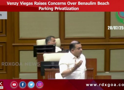 Venzy Viegas Raises Concerns Over Benaulim Beach Parking Privatization