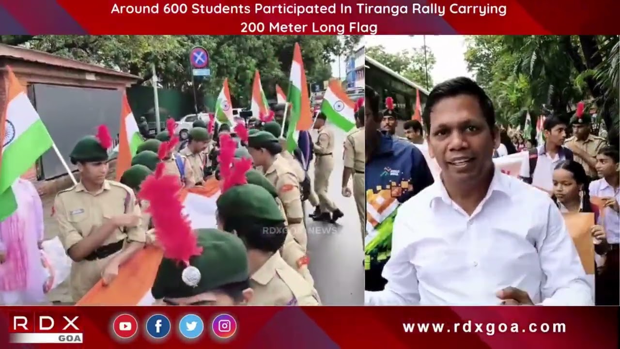 Around 600 Students Participated In Tiranga Rally Carrying 200 Meter ...