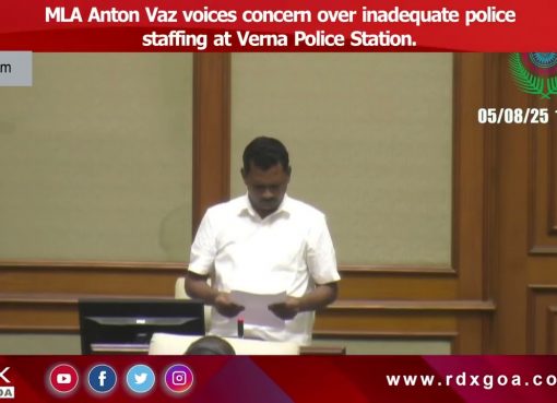 MLA Anton Vaz voices concern over inadequate police staffing at Verna Police Station