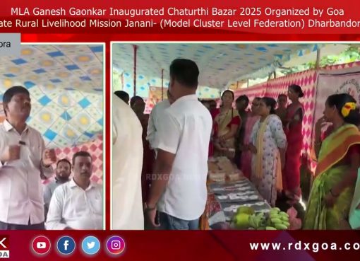 MLA Ganesh Gaonkar Inaugurated Chaturthi Bazar 2025 At Dharbandora.