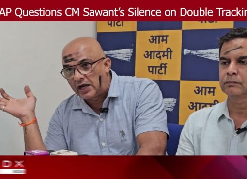 AAP Questions CM Sawant’s Silence on Double Tracking