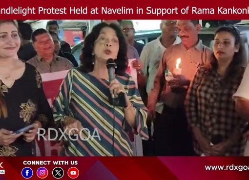 Candlelight Protest held at Navelim in Support of Rama Kankonkar