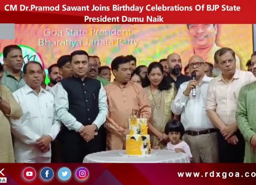 CM Dr. Pramod Sawant Joins Birthday Celebrations Of BJP State President Damu Naik