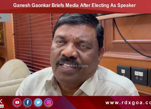 Ganesh Gaonkar Briefs Media After Electing As Speaker