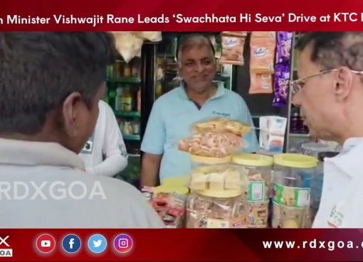 Health Minister Vishwajit Rane leads Swachhta Hi Seva Drive at KTC Panaji