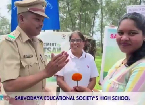 Teachers and Students Lead Tree Plantation in Curchorem