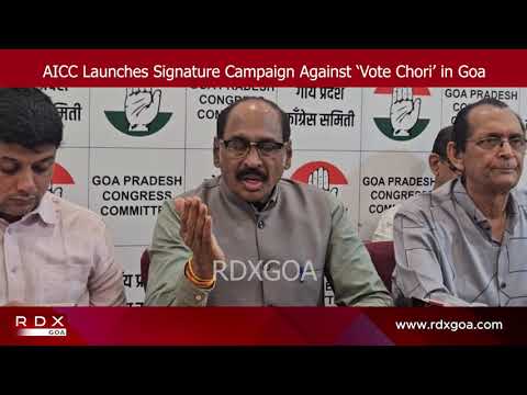 AICC Launches Signature Campaign Against ‘Vote Chori’ in Goa