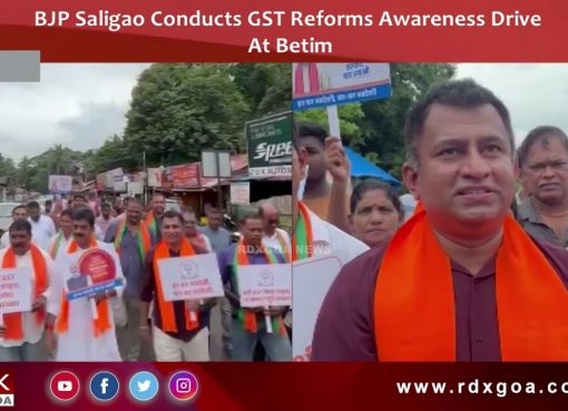 BJP Saligao Conducts GST Reforms Awareness Drive At Betim