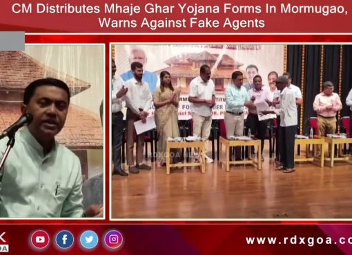 CM Distributes Mhaje Ghar Yojana Forms In Mormugao, Warns Against Fake Agents