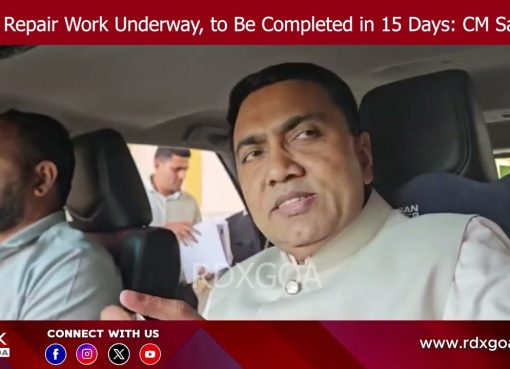 Road Repair Work Underway, to Be Completed in 15 Days: CM Sawant